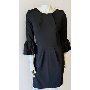 Betsy & Adam Black Bell Sleeve Dress NWT Size 10